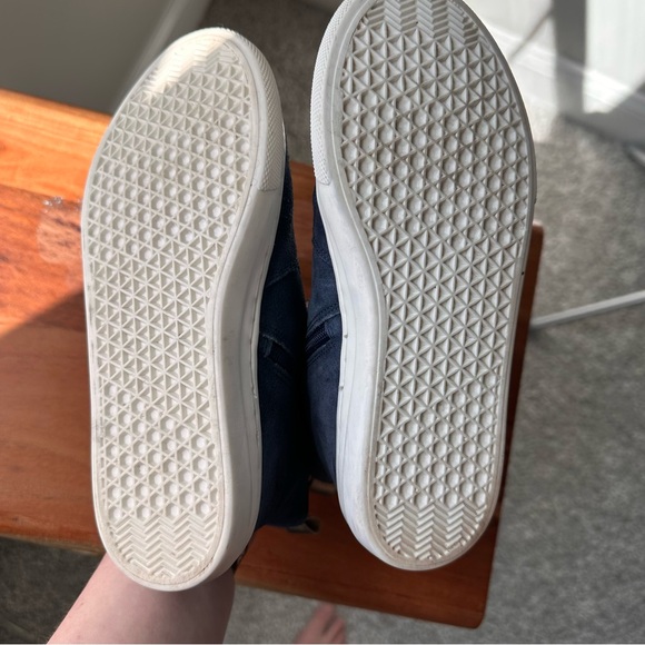 Mini Boden Blue Suede Rainbow Unicorn Boots EU 34 US 2.5 Metallic Appliqué GUC - Picture 5 of 10